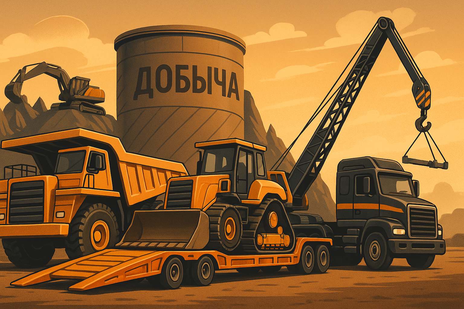 Как организовать перевозку спецтехники для горнодобывающих предприятий
