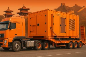 Выбор трала крепление при перевозке контейнерных электростанций из Китая