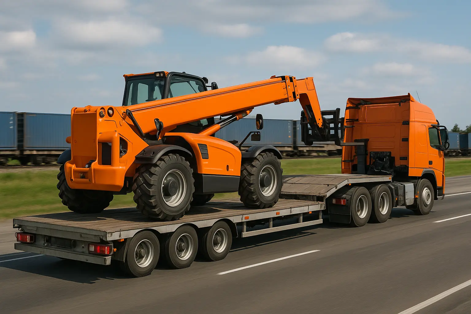 Импорт телескопических погрузчиков из Китая под ключ