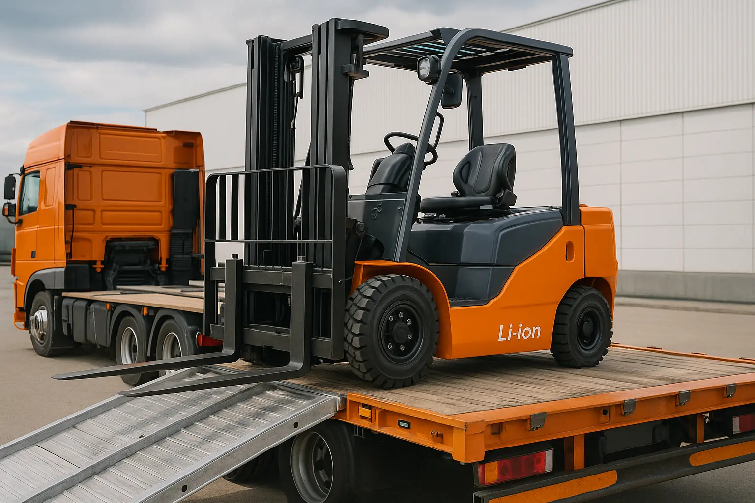 Перевозка электропогрузчиков с литий-аккумуляторами