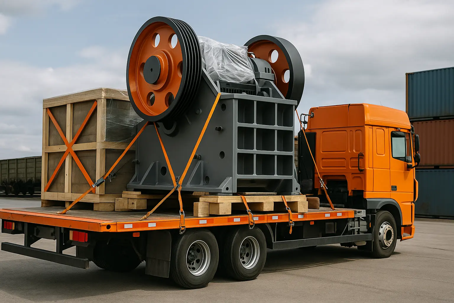 Требования к упаковке и крепежу при перевозке щековых дробилок из Китая