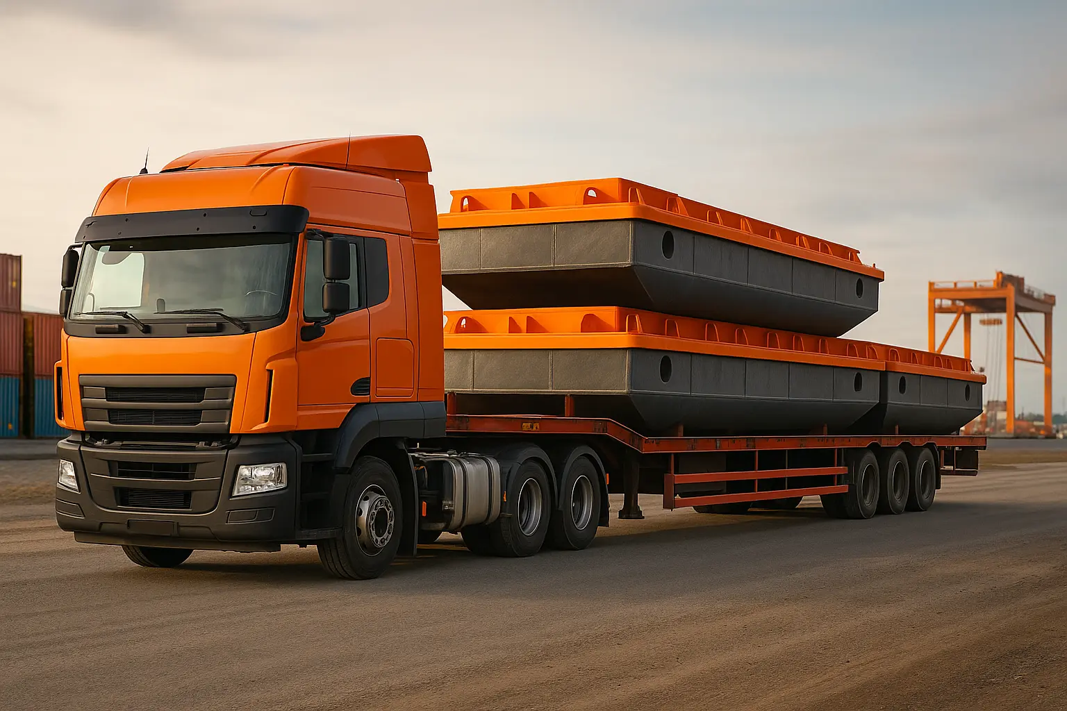 Расчёт стоимости перевозки плавучих понтонов из Китая