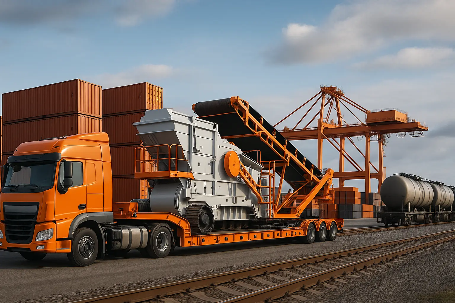 Как организовать поставку негабаритной линии оборудования из Китая на завод в России