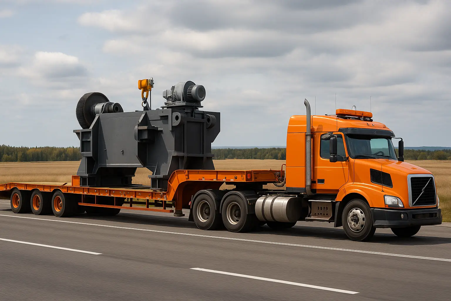 Особенности автодоставки крупногабаритных и тяжёлых узлов промышленного оборудования из Китая