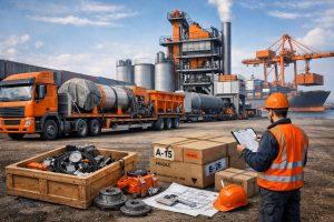 Как привезти асфальтобетонный завод из Китая: модули, маркировка и контроль комплектации
