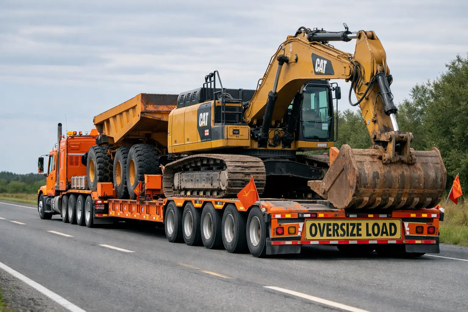 Как выбрать транспорт для негабаритной спецтехники из Китая в Россию: высота и ширина