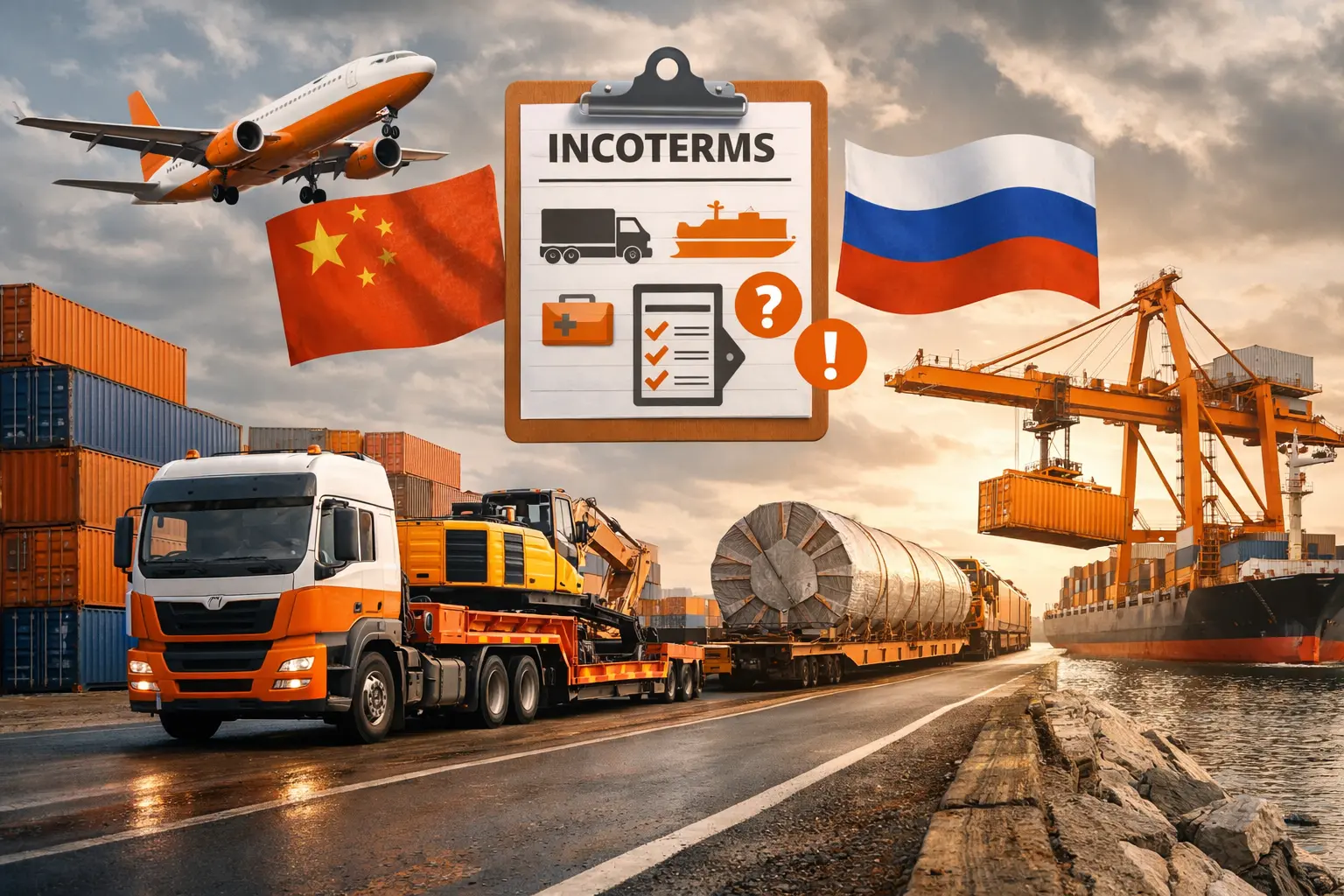 Инкотермс для автодоставки из Китая: кто за что отвечает и где возникают риски