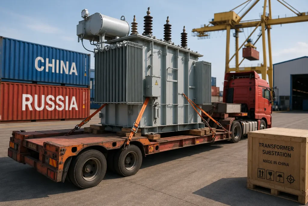 Доставка трансформаторных подстанций из Китая: вес, крепление, таможня