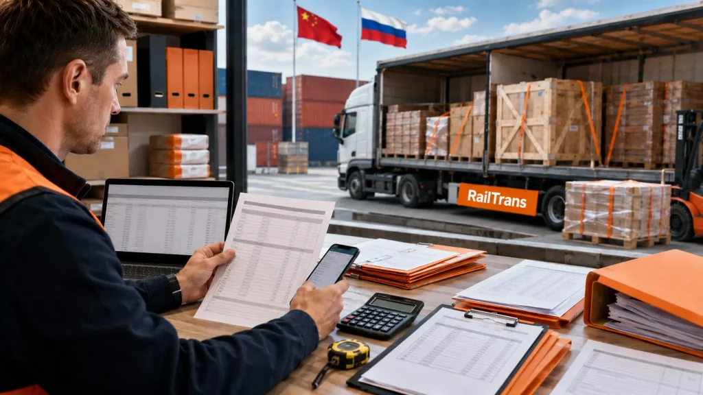 Что отправить транспортной компании для расчёта доставки из Китая
