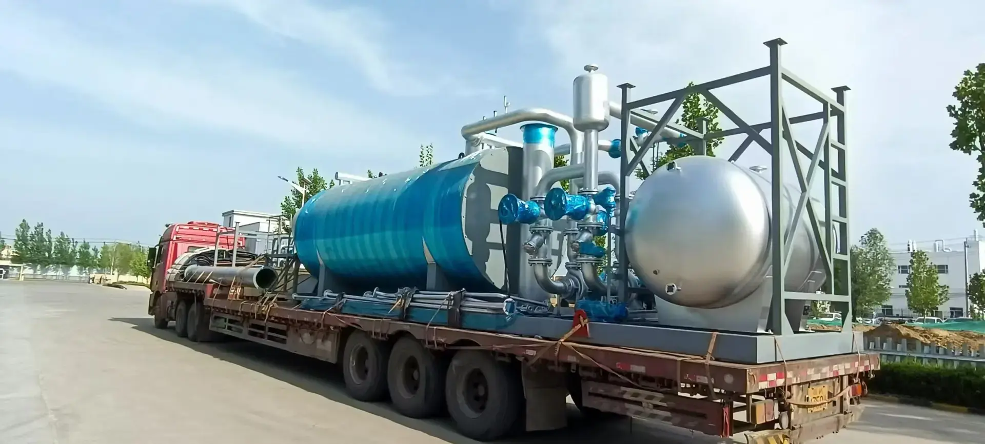 Перевозка газового термомасляного нагревателя из Китая в Самару